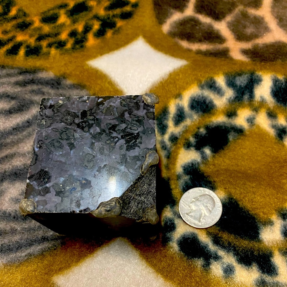 Black Labradorite Cube 1lb 8oz